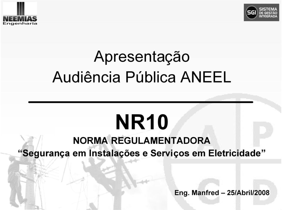 Segurança em Instalações e Serviços