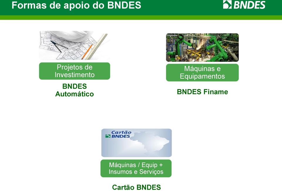 e Equipamentos BNDES Finame Máquinas /