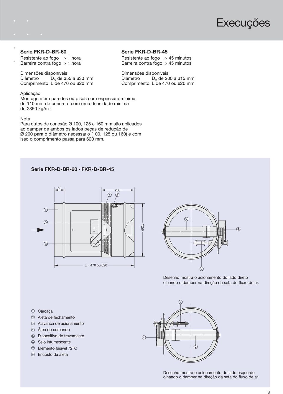 110 mm de concreto com uma densidade minima de 2350 kg/m 3.