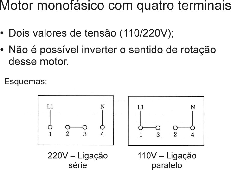 inverter o sentido de rotação desse motor.