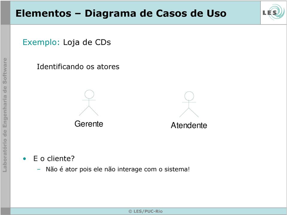 Atendente (from Use Case View) E o