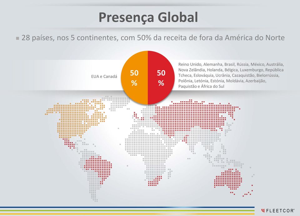 Nova Zelândia, Holanda, Bélgica, Luxemburgo, República Tcheca, Eslováquia, Ucrânia,