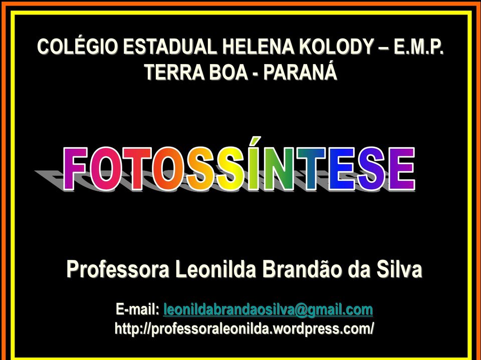 Brandão da Silva E-mail: