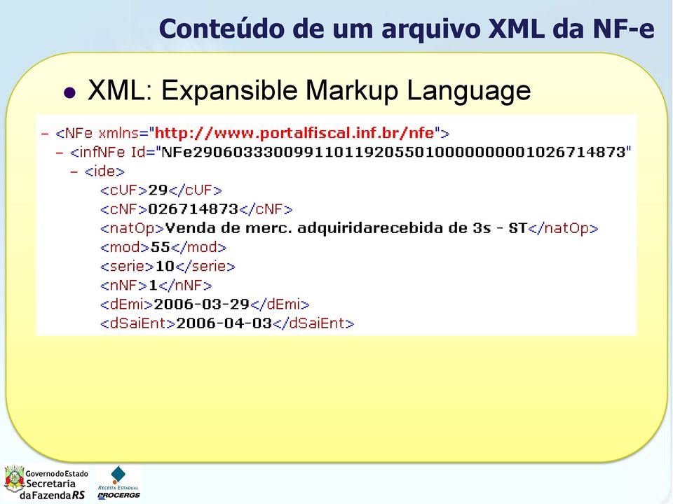 NF-e XML: