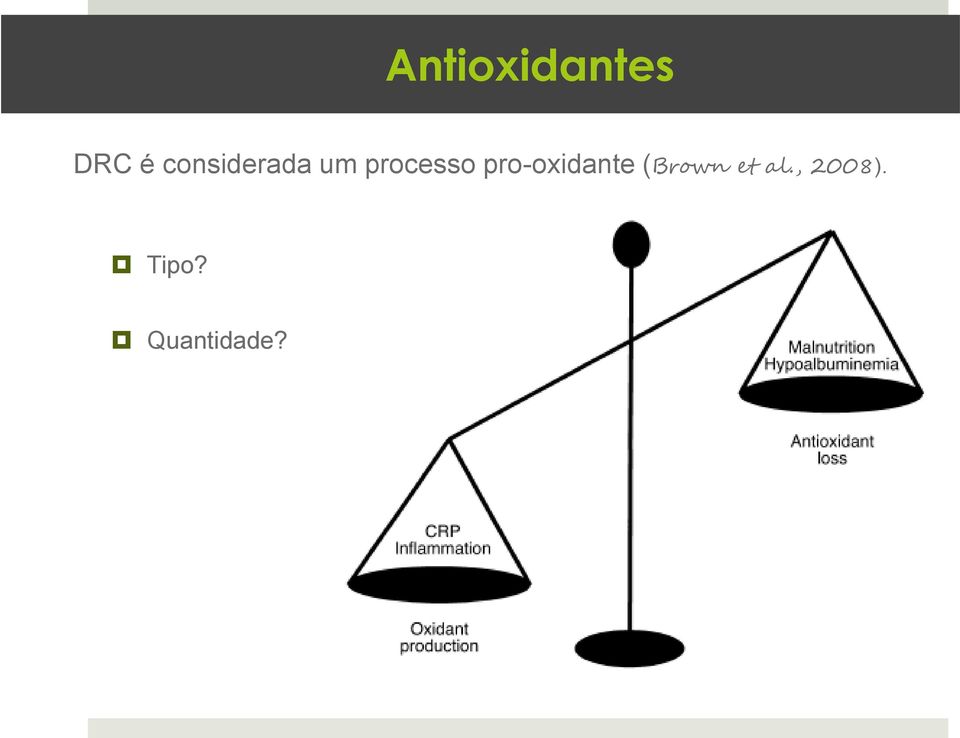 pro-oxidante (Brown et