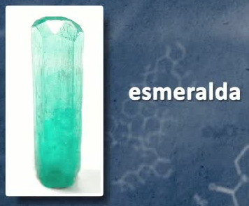 A esmeralda é um cristal classificado neste sistema. Nos cristais do sistema hexagonal ocorrem simetrias entre as do prisma hexagonal.