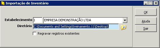 VIII. Itens da Nota Fiscal Esta opção permite a importação dos Itens da Nota Fiscal convertido no arquivo NOTAITEM.TXT (Layout EBS) para o Cordilheira.