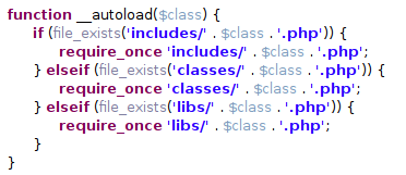 Recursos POO no PHP * Autoload Função especial do PHP