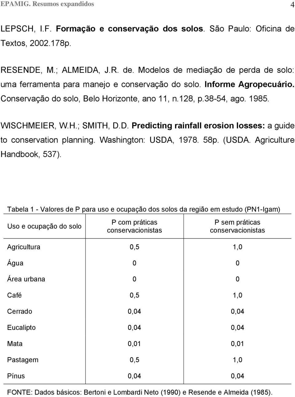 Washington: USDA, 1978. 58p. (USDA. Agriculture Handbook, 537).