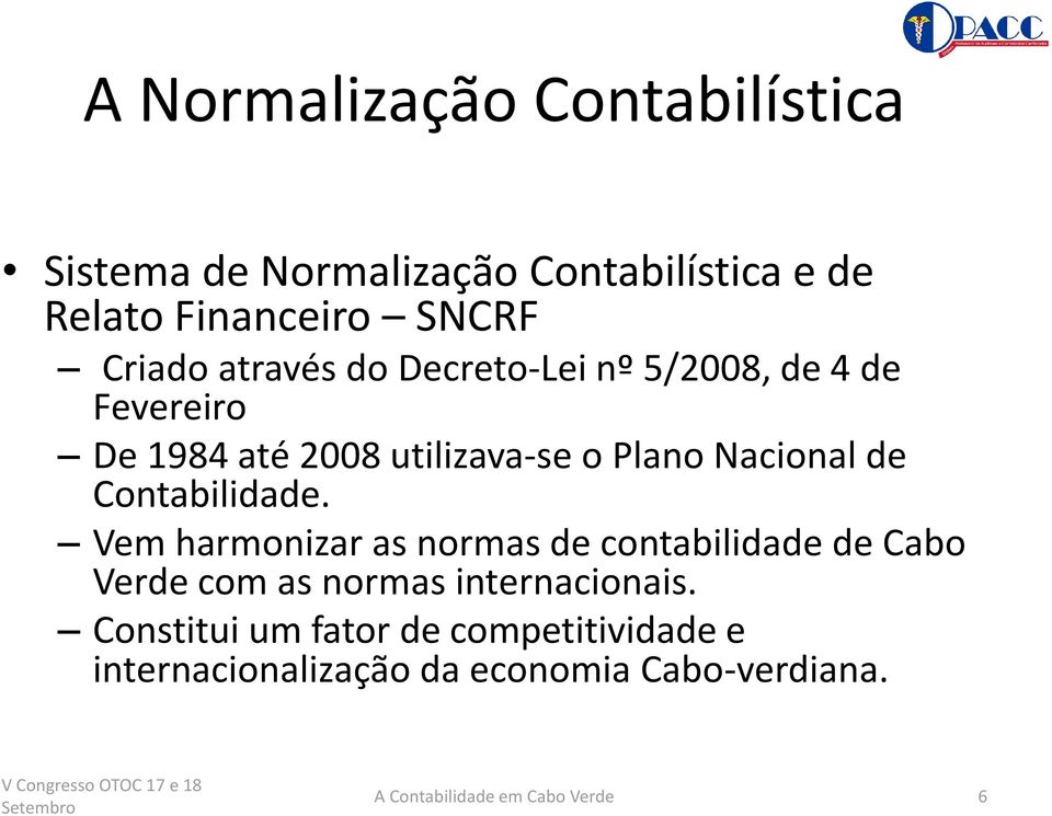 Nacional de Contabilidade.