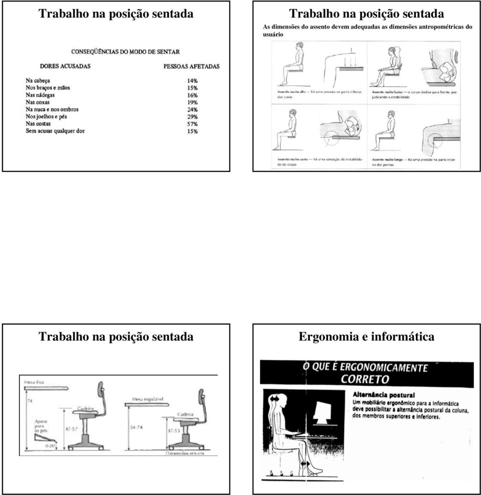 as dimensões antropométricas tricas do usuário