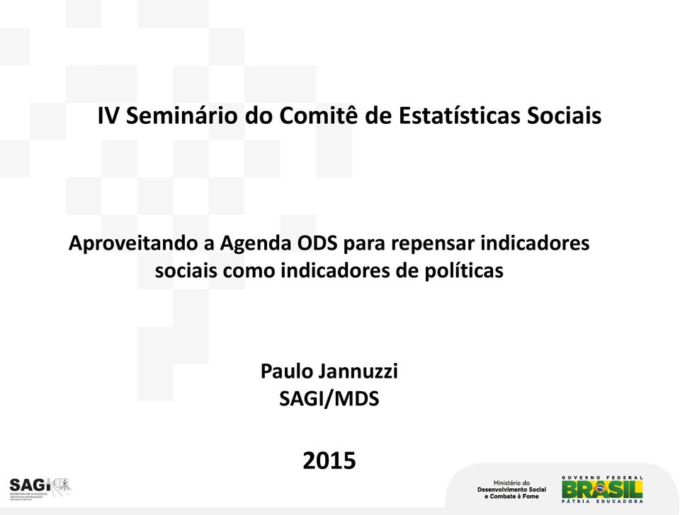 repensar indicadores sociais como