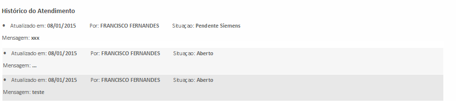 5º PASSO A troca de informações entre a Siemens e a Gopoints é feita