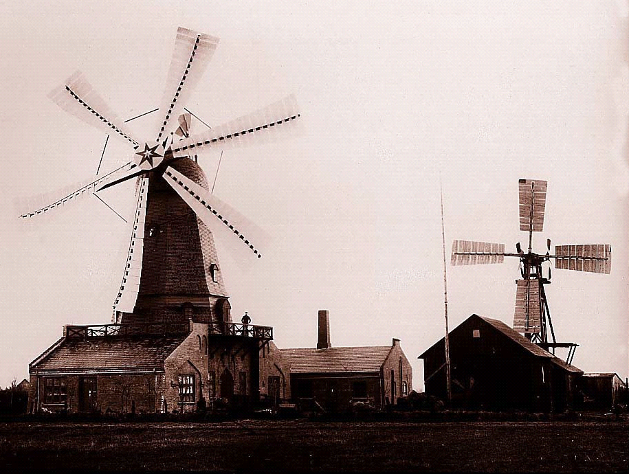 Desenvolvimento Histórico da Energia Eólica (2) Primeira turbina para produzir energia elétrica na Europa: construída por Poul la Cour na Dinamarca, em 1891; Eletricidade gerada pela turbina