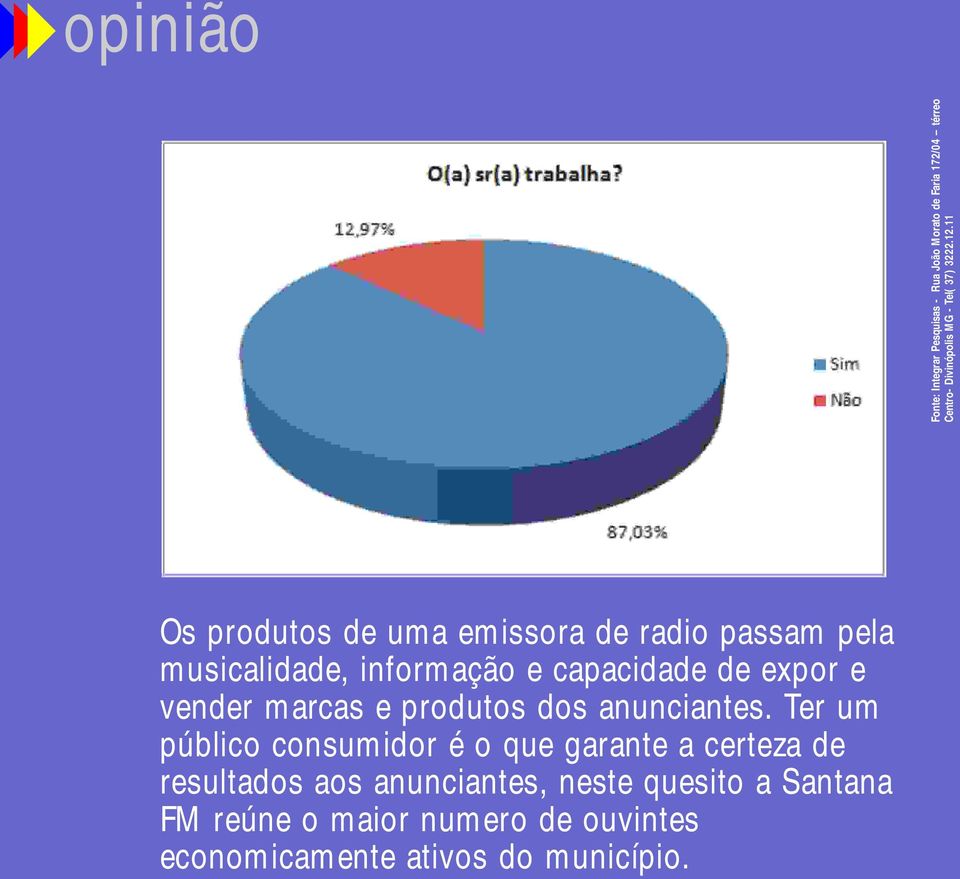 Ter um público consumidor é o que garante a certeza de resultados aos