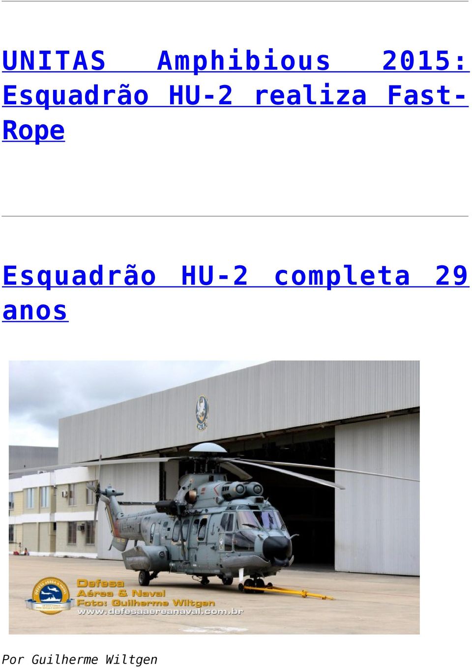 Fast- Rope Esquadrão HU-2