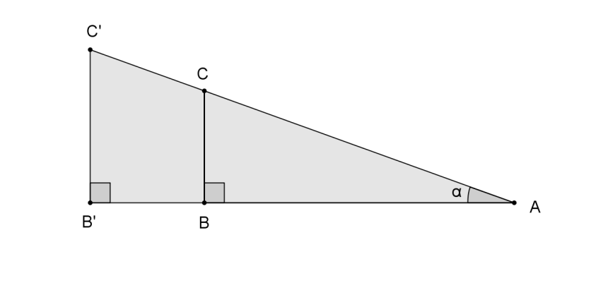 17 Se tivéssemos onstruído qulquer outro triângulo retângulo AB 'C' de modo nálogo, ele seri semelnte ABC por ter um ângulo gudo omum, logo AB AB' BC B' C e.