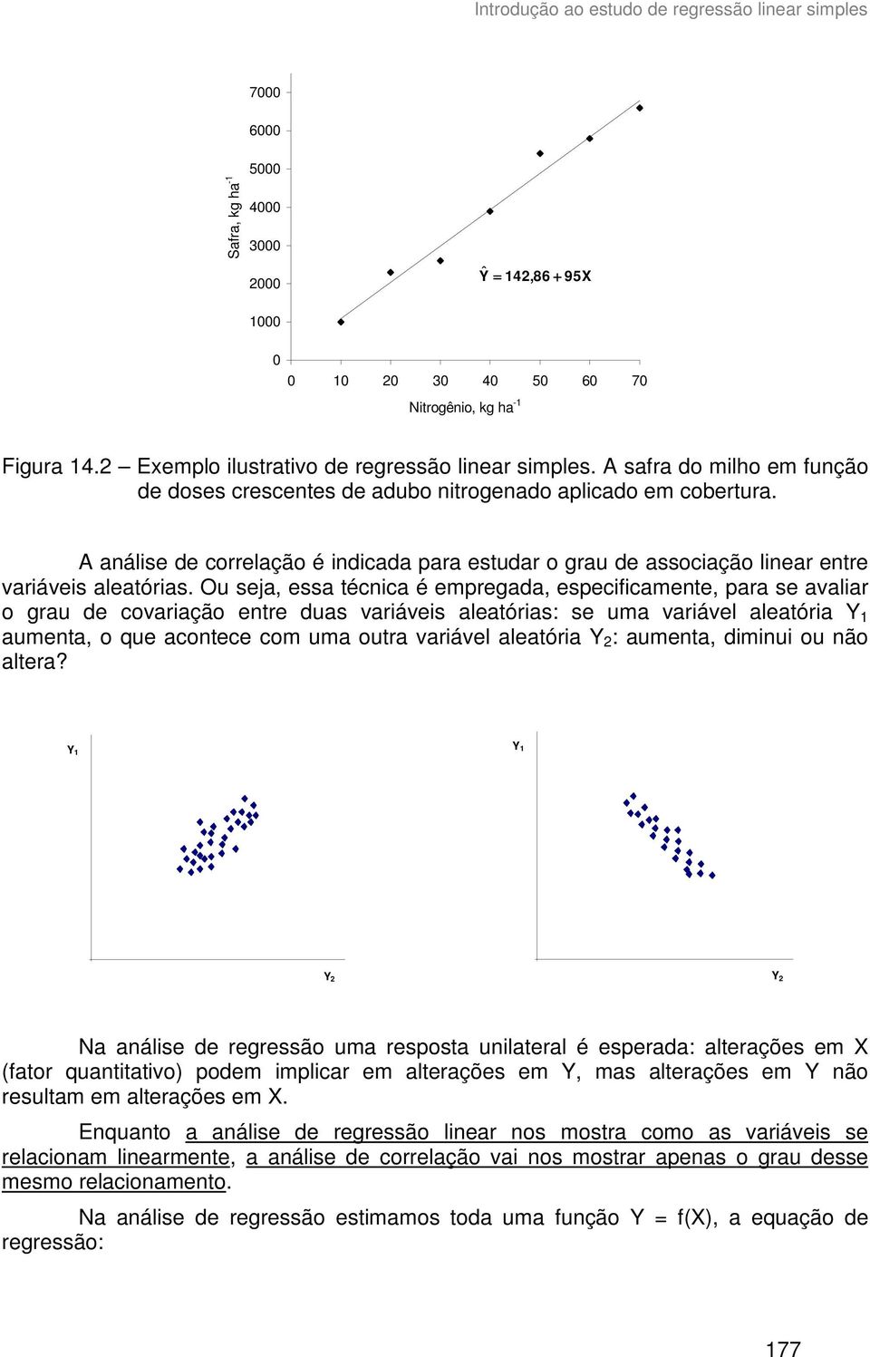 Ou seja, essa técca é empregada, especfcamete, para se avalar o grau de covaração etre duas varáves aleatóras: se uma varável aleatóra 1 aumeta, o que acotece com uma outra varável aleatóra : aumeta,