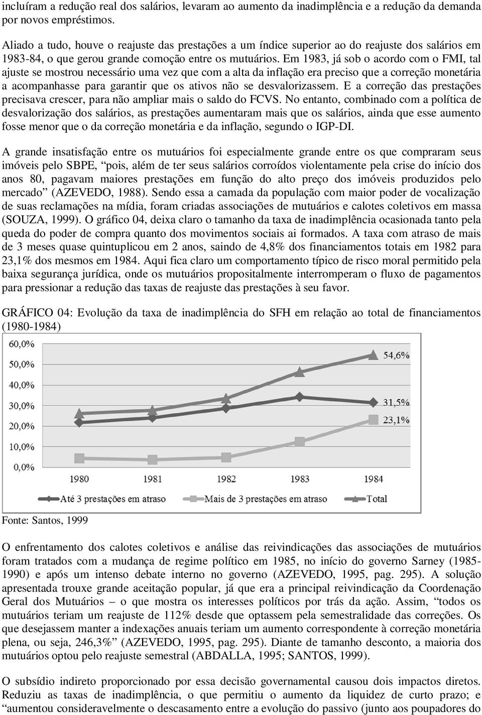 Em 1983, já sob o acordo com o FMI, tal ajuste se mostrou necessário uma vez que com a alta da inflação era preciso que a correção monetária a acompanhasse para garantir que os ativos não se