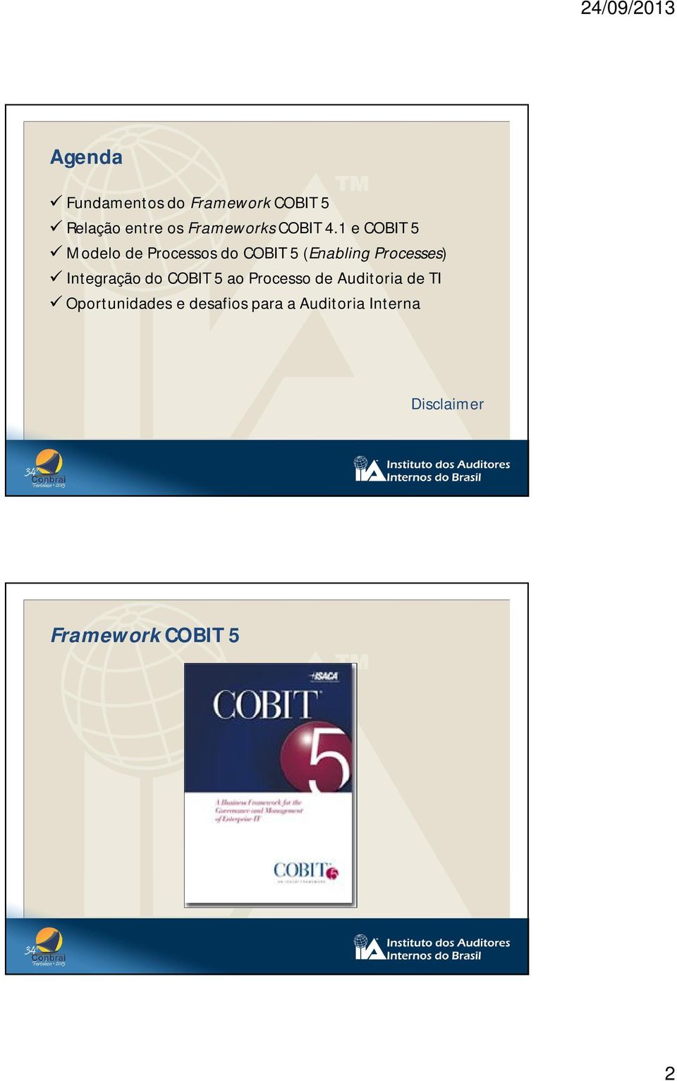 1 e COBIT 5 Modelo de Processos do COBIT 5 (Enabling Processes)