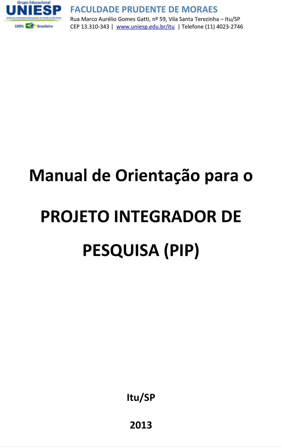 PROJETO INTEGRADOR