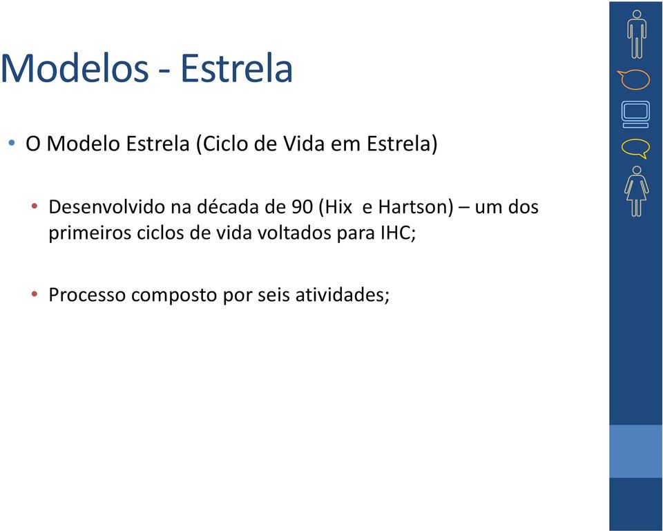 Hartson) um dos primeiros ciclos de vida