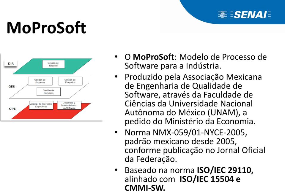 Universidade Nacional Autônoma do México (UNAM), a pedido do Ministério da Economia.