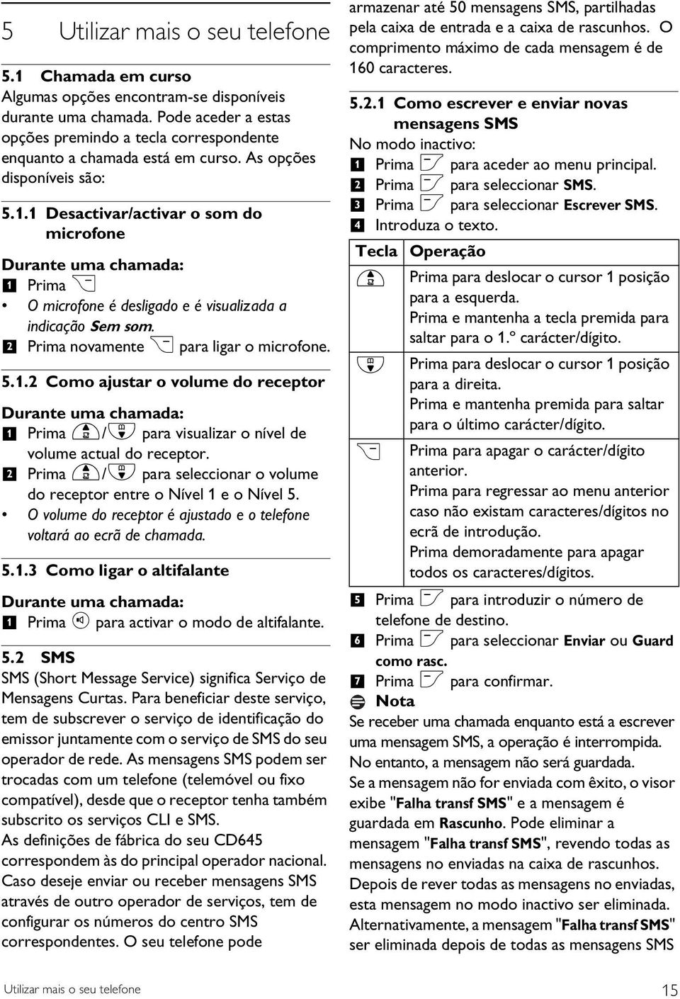 .. Como ajustar o volume do receptor Durante uma chamada: Prima u/d para visualizar o nível de volume actual do receptor. Prima u/d para seleccionar o volume do receptor entre o Nível e o Nível.