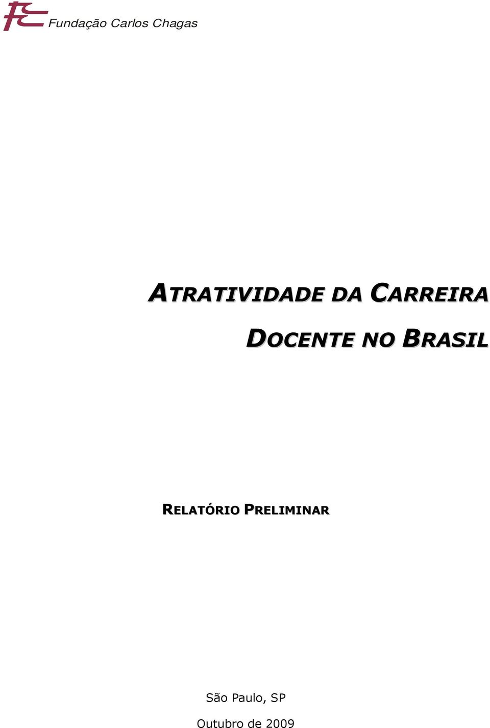 DOCENTE NO BRASIL RELATÓRIO