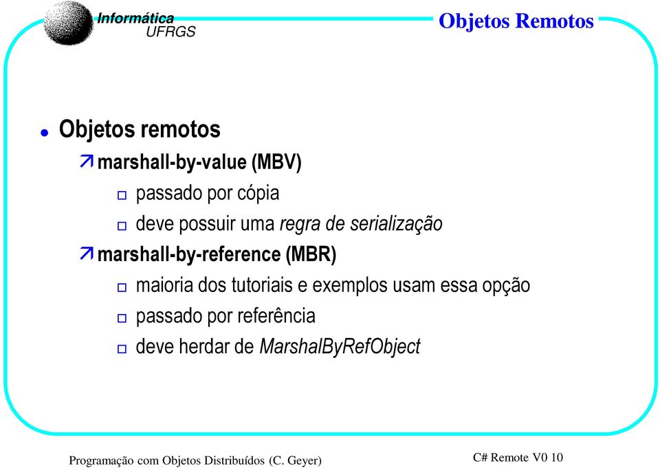 dos tutoriais e exemplos usam essa opção passado por referência deve herdar