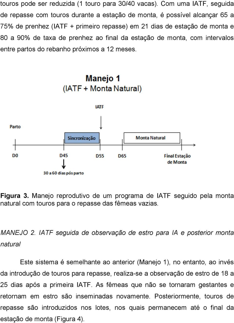 ao final da estação de monta, com intervalos entre partos do rebanho próximos a 12 meses. Figura 3.