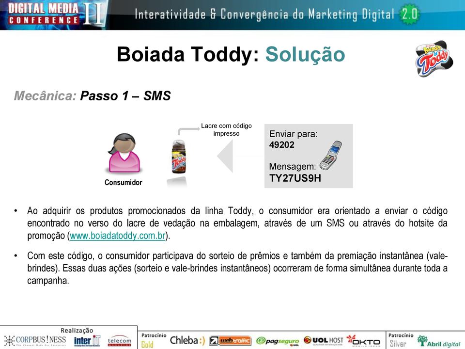 SMS ou através do hotsite da promoção (www.boiadatoddy.com.br).