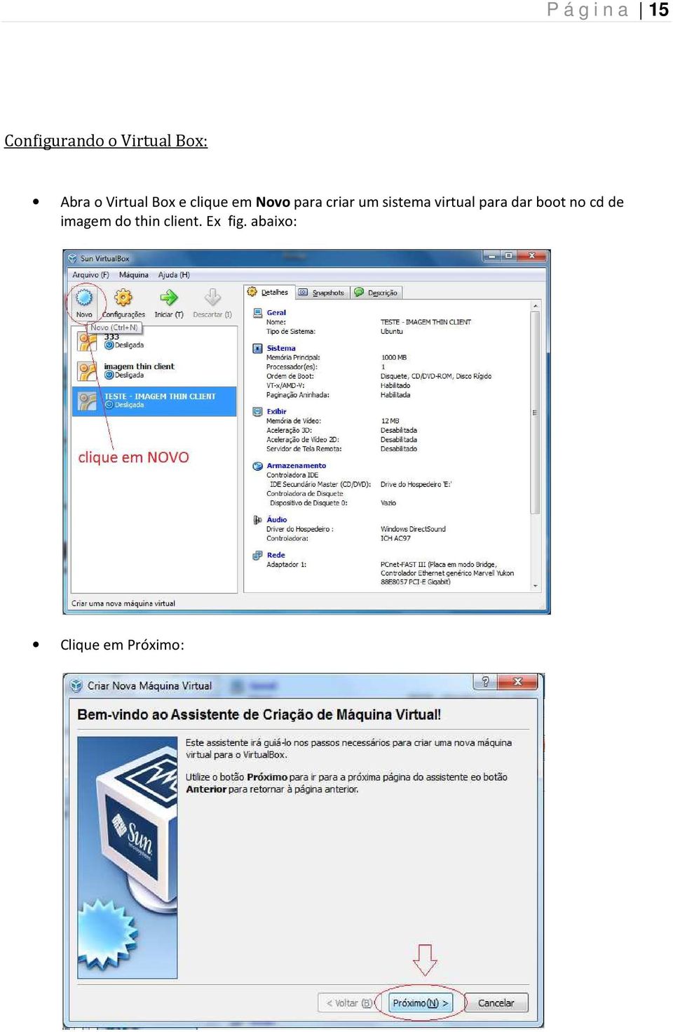 sistema virtual para dar boot no cd de imagem