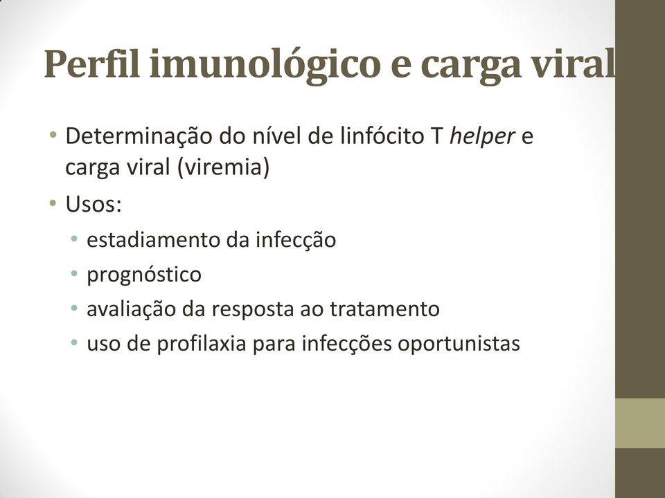 estadiamento da infecção prognóstico avaliação da