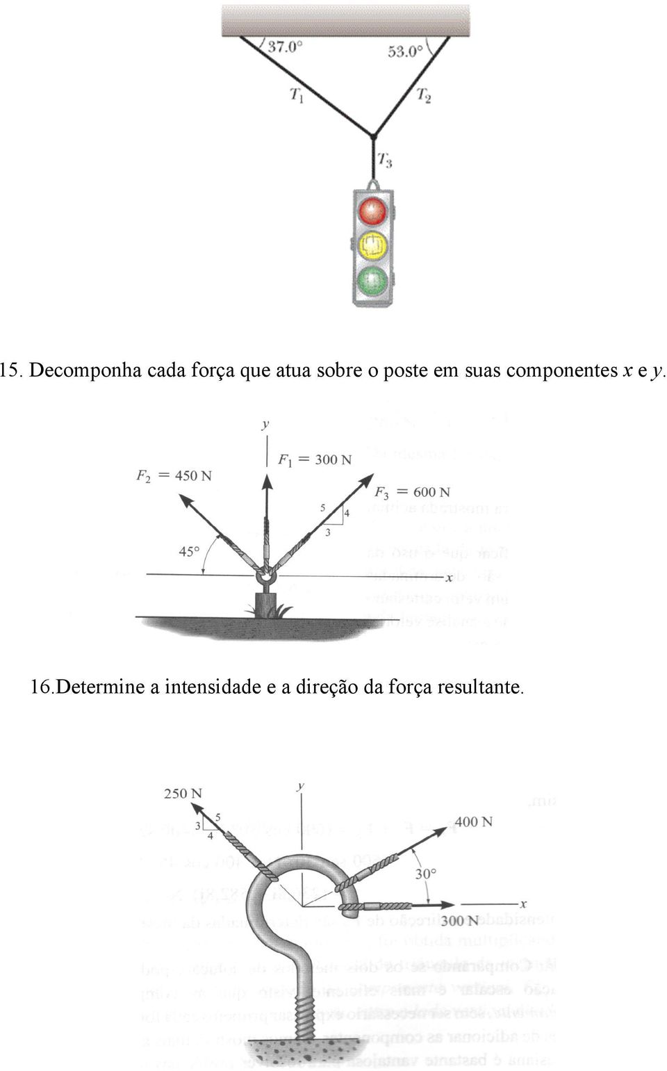 componentes x e y. 16.