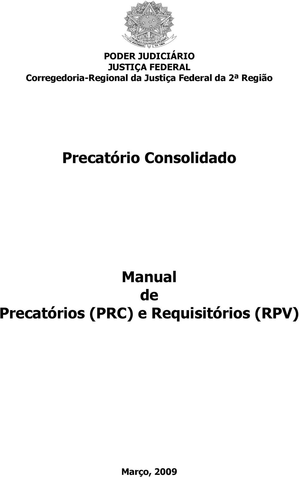 da 2ª Região Precatório Consolidado Manual