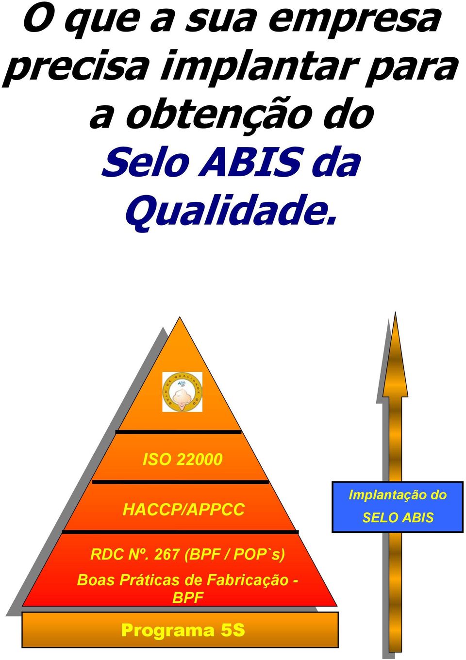 ISO 22000 HACCP/APPCC Implantação do SELO ABIS