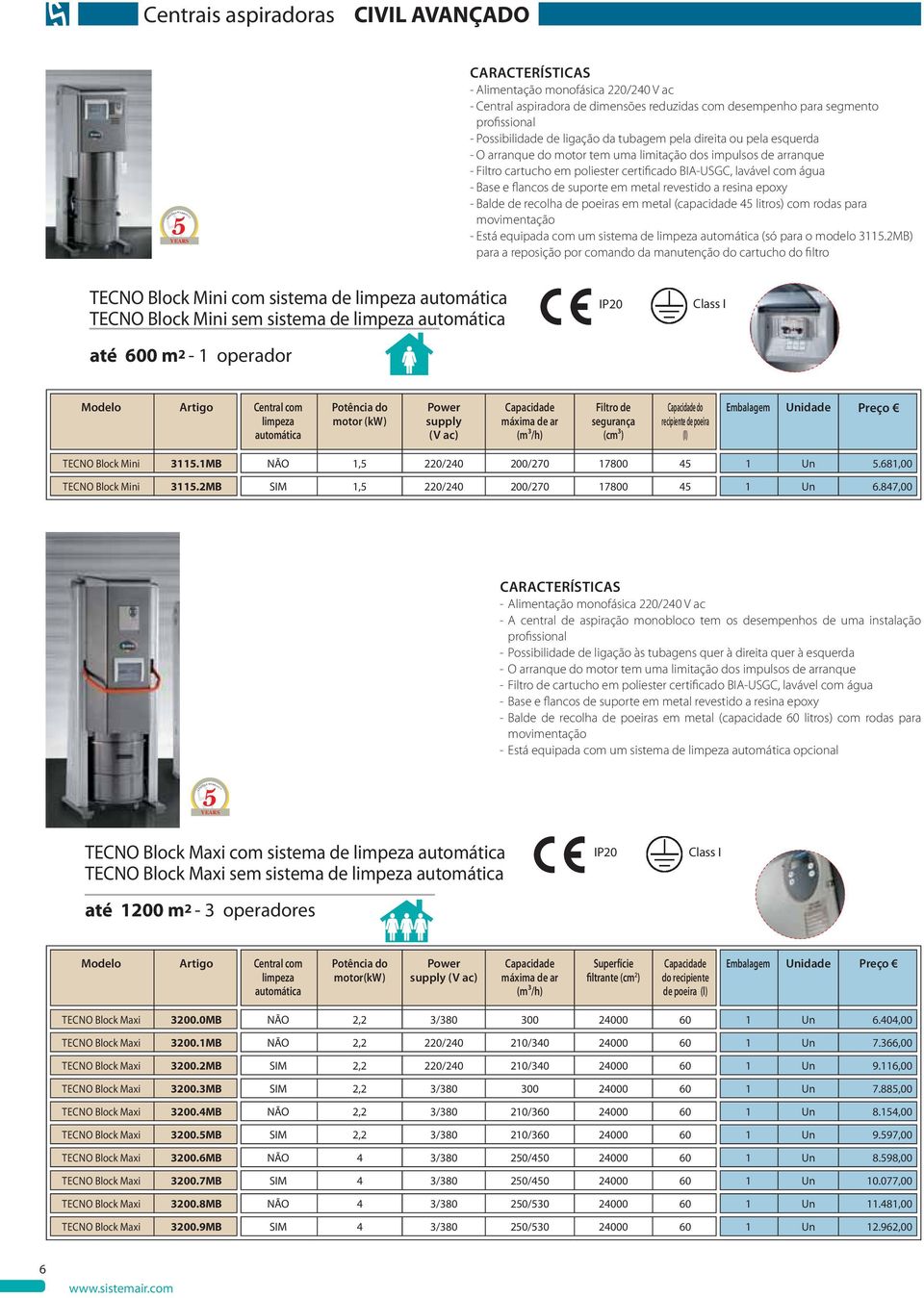 BIA-USGC, lavável com água - Base e flancos de suporte em metal revestido a resina epoxy - Balde de recolha de poeiras em metal (capacidade 45 litros) com rodas para movimentação - Está equipada com