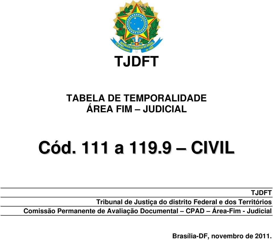 9 CIVIL TJDFT Tribunal de Justiça do distrito Federal e