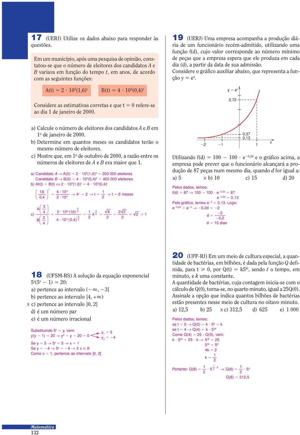 produção diária de u funcionário recé-adiido, uilizando ua função f(d), cujo valor corresponde ao núero ínio de peças que a epresa espera que ele produza e cada dia (d), a parir da daa de sua adissão.