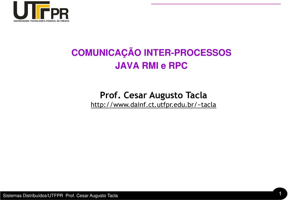 JAVA RMI e RPC Prof.
