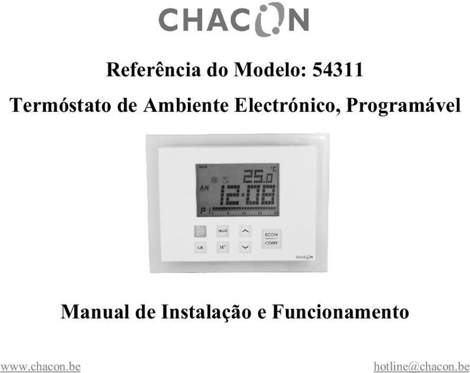 Programável Manual de Instalação e