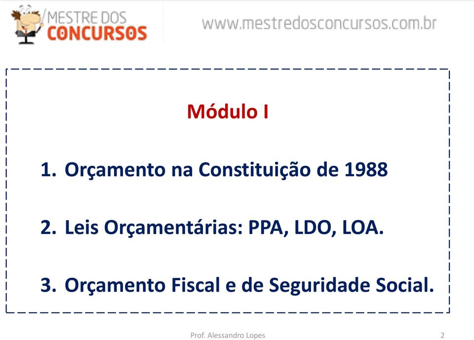Leis Orçamentárias: PPA, LDO, LOA. 3.