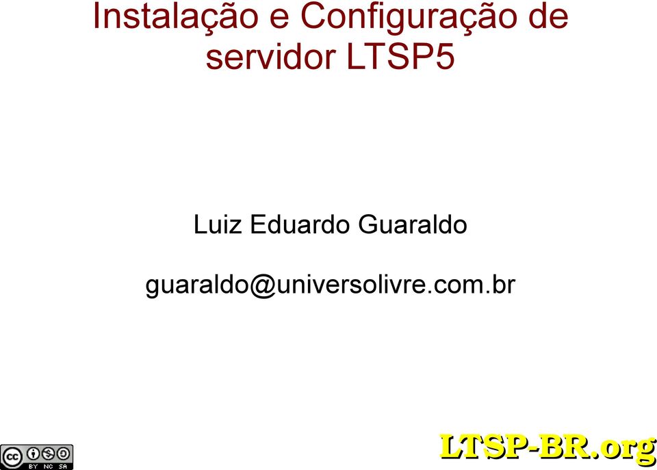 servidor LTSP5 Luiz