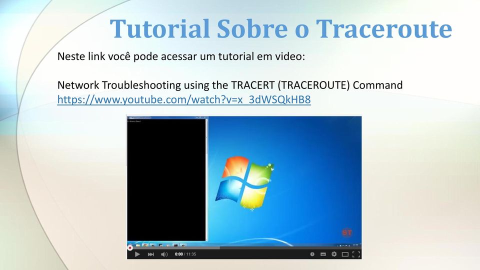 Troubleshooting using the TRACERT (TRACEROUTE)