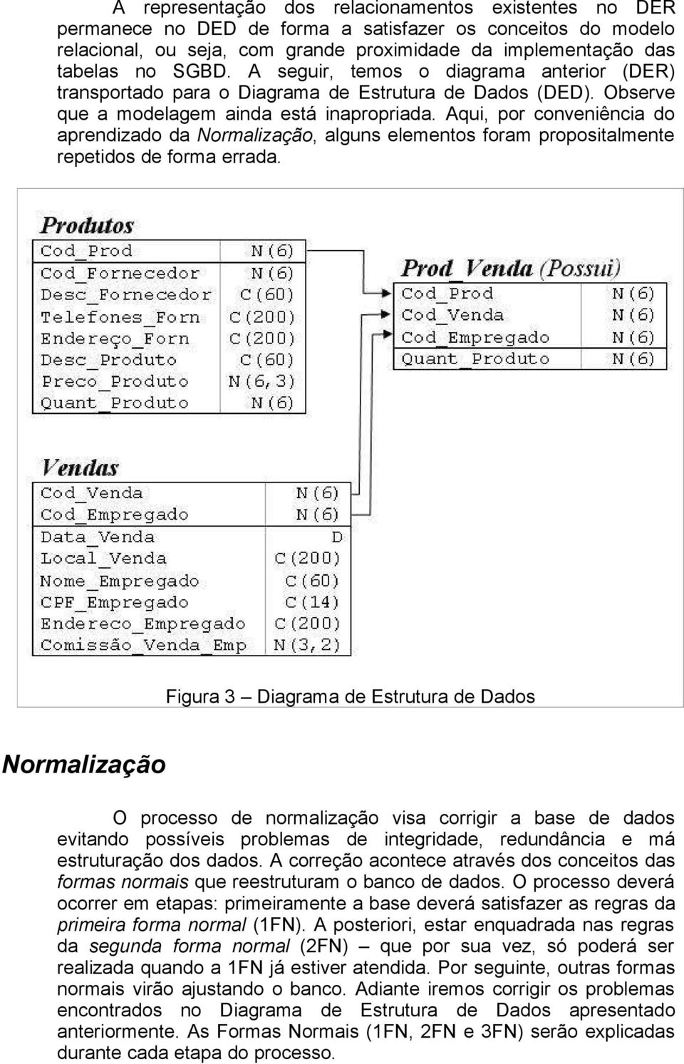 Aqui, por conveniência do aprendizado da Normalização, alguns elementos foram propositalmente repetidos de forma errada.