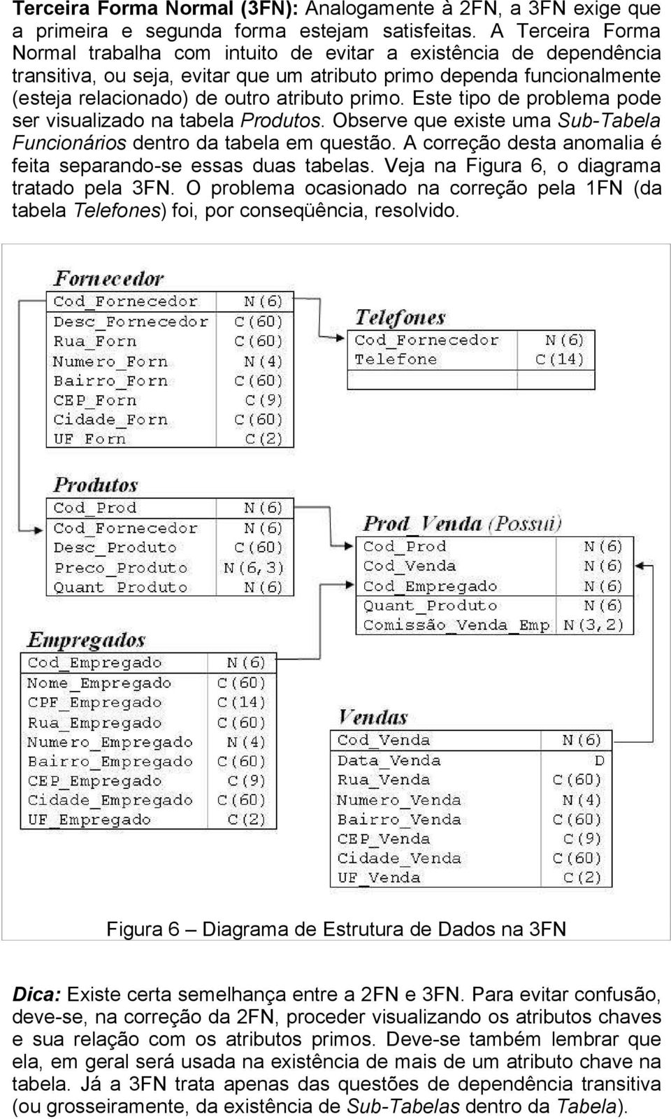 primo. Este tipo de problema pode ser visualizado na tabela Produtos. Observe que existe uma Sub-Tabela Funcionários dentro da tabela em questão.