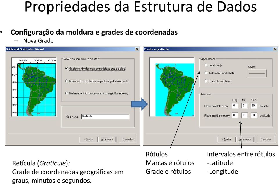 coordenadas geográficas em graus, minutos e segundos.