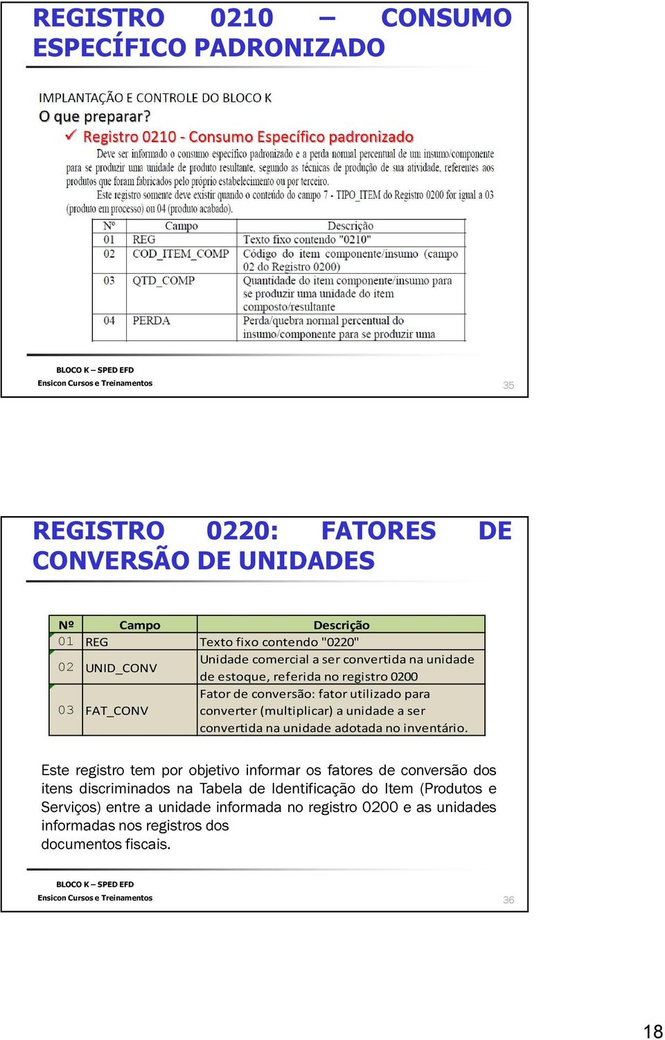 (multiplicar) a unidade a ser convertida na unidade adotada no inventário.