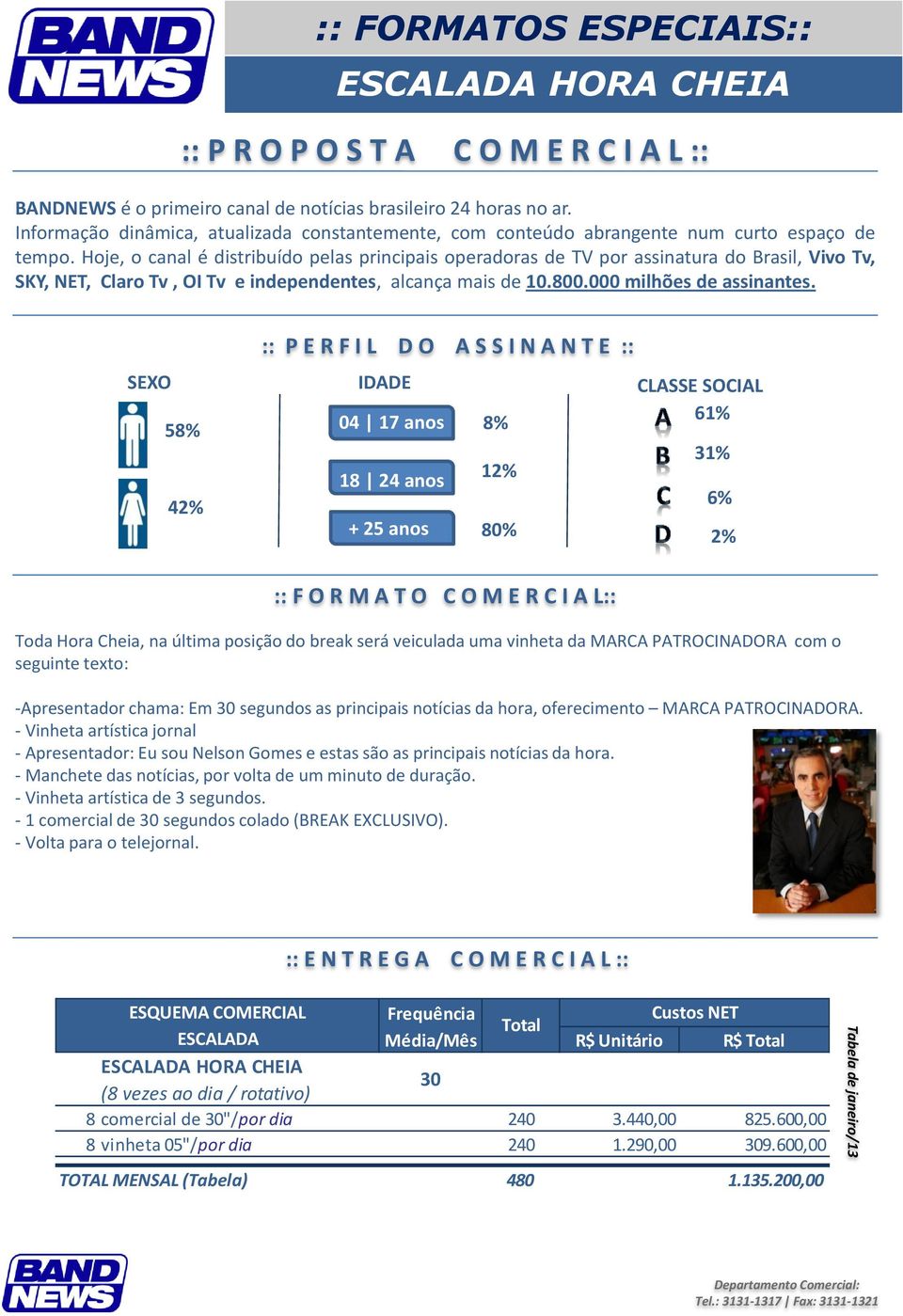 principais notícias da hora, oferecimento MARCA PATROCINADORA. - Vinheta artística jornal - Apresentador: Eu sou Nelson Gomes e estas são as principais notícias da hora.